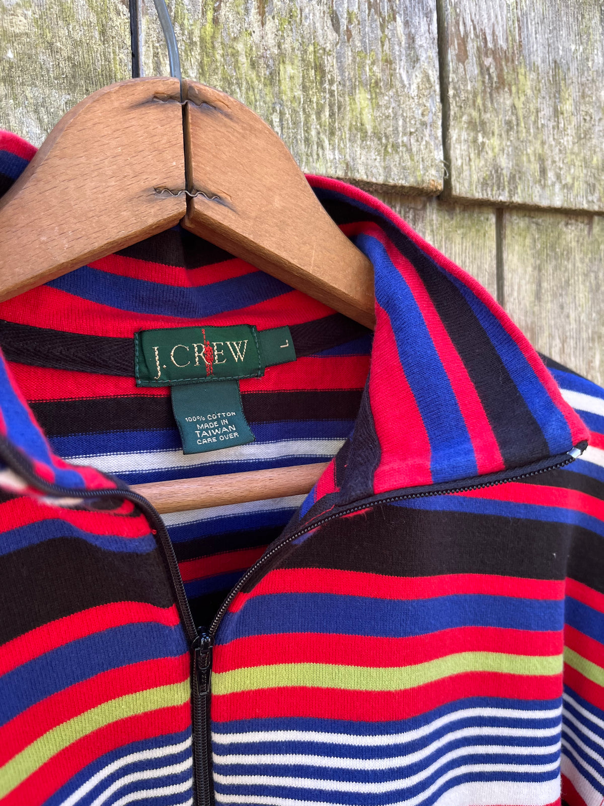 90s J.Crew Cotton Quarter Zip Pullover Shirt (L/XL)