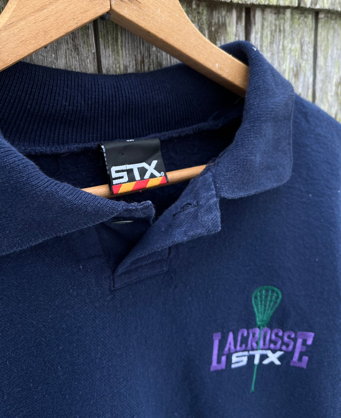 90s STX Lacrosse Cotton Pullover Long Sleeve Shirt (L)