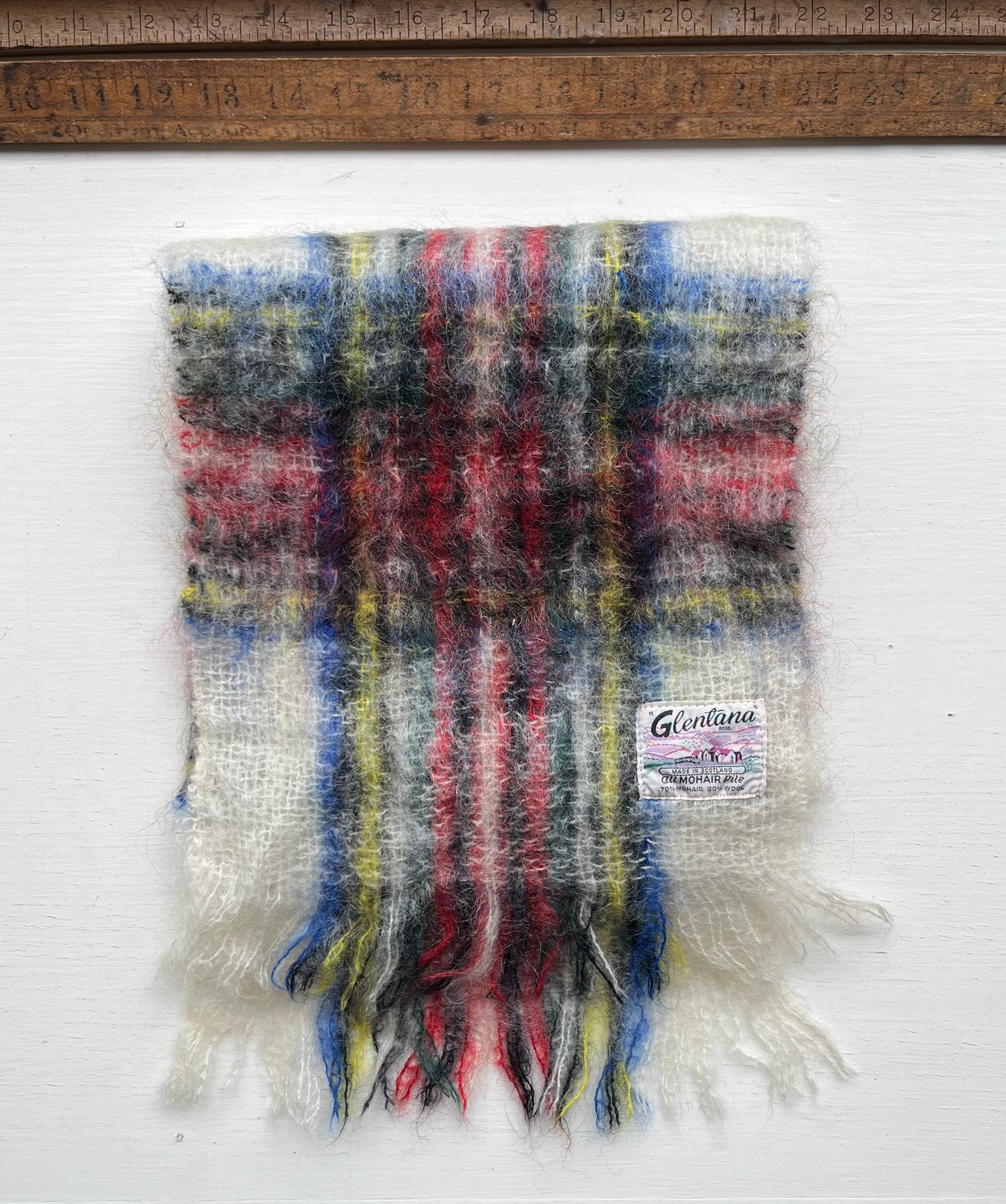 80s Glentana Mohair Blend Scarf (9.5/45")