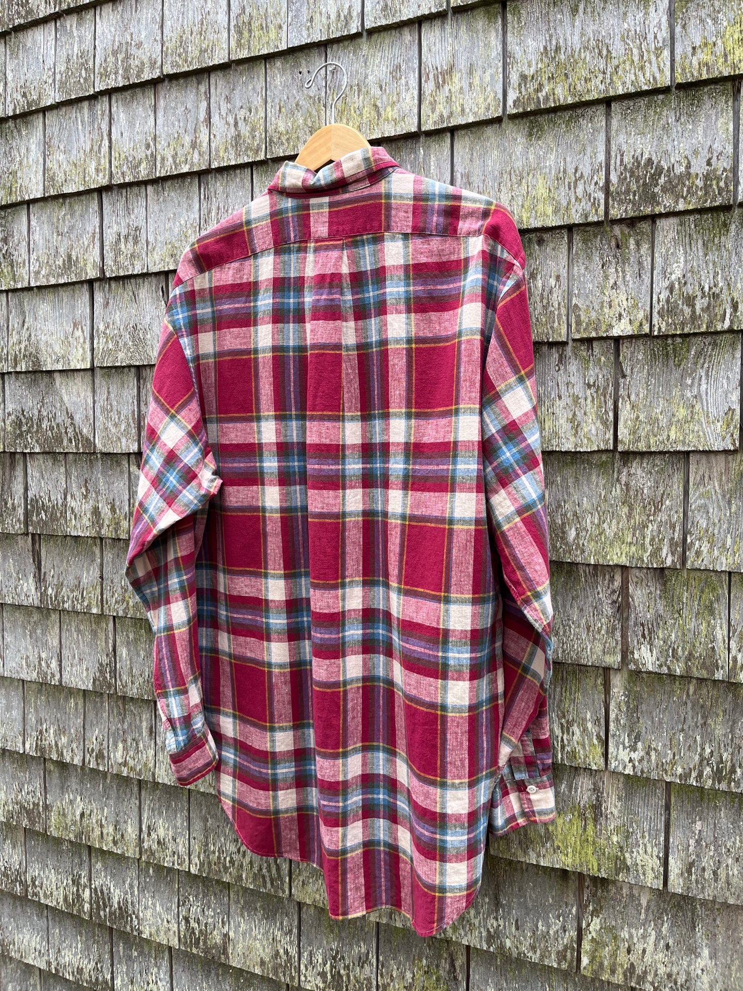 90s Polo Ralph Lauren Linen Cotton Popover Button Down Shirt (XL/XXL)