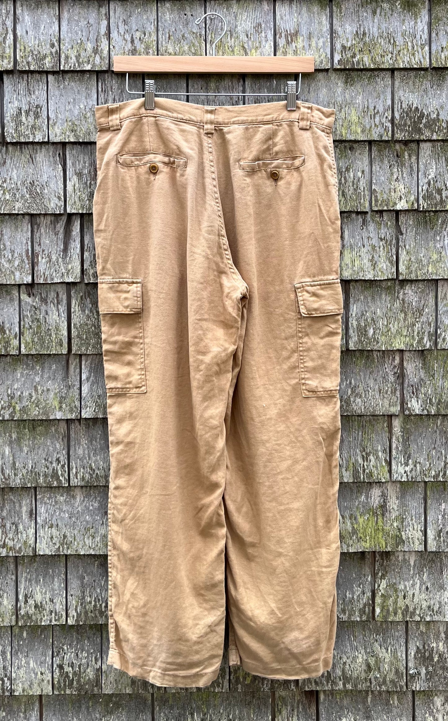 00s J.Crew Linen Cargo Pants (32/30")