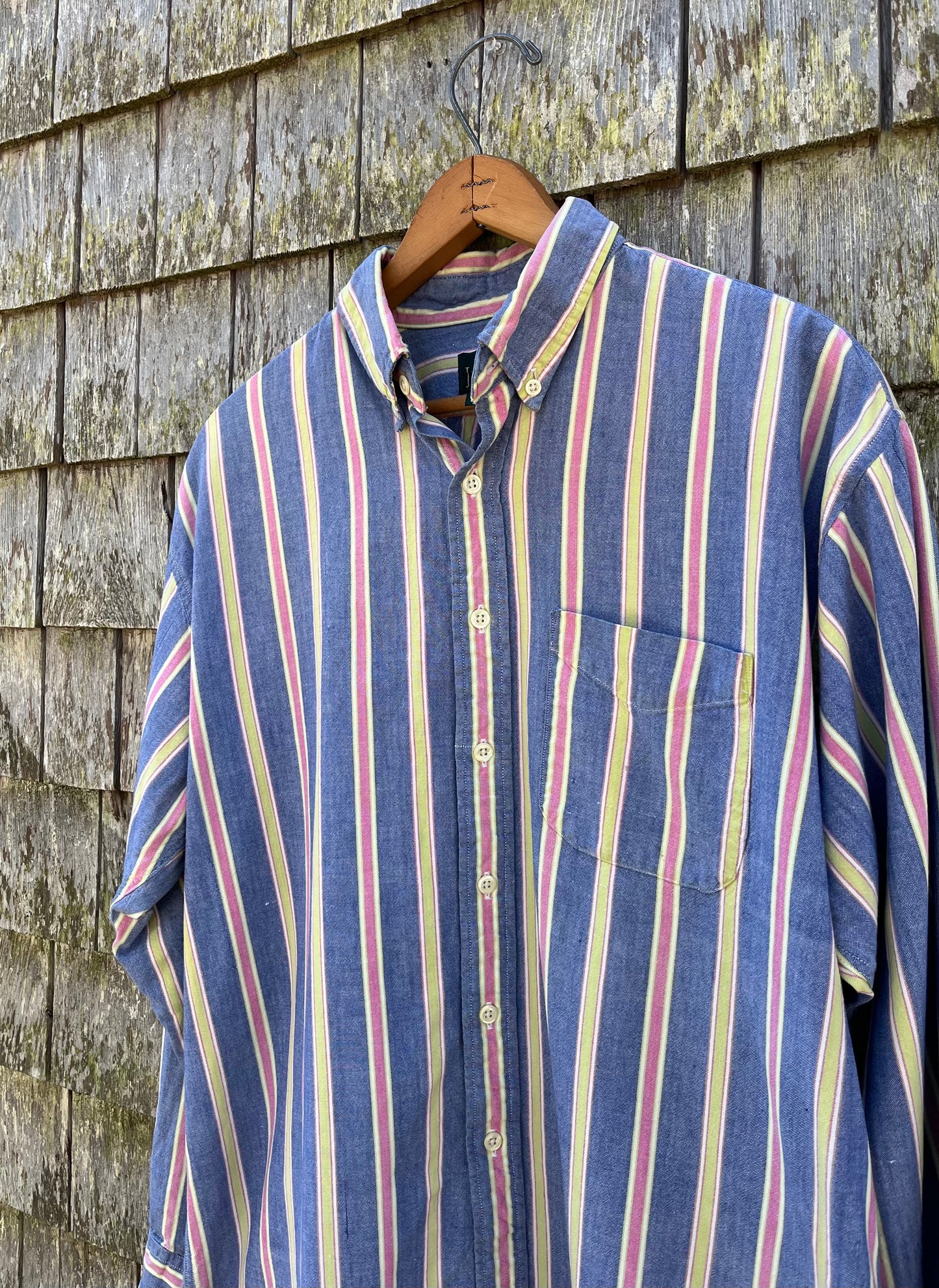 90s J.Crew Oxford Cloth Button Down Shirt (L)