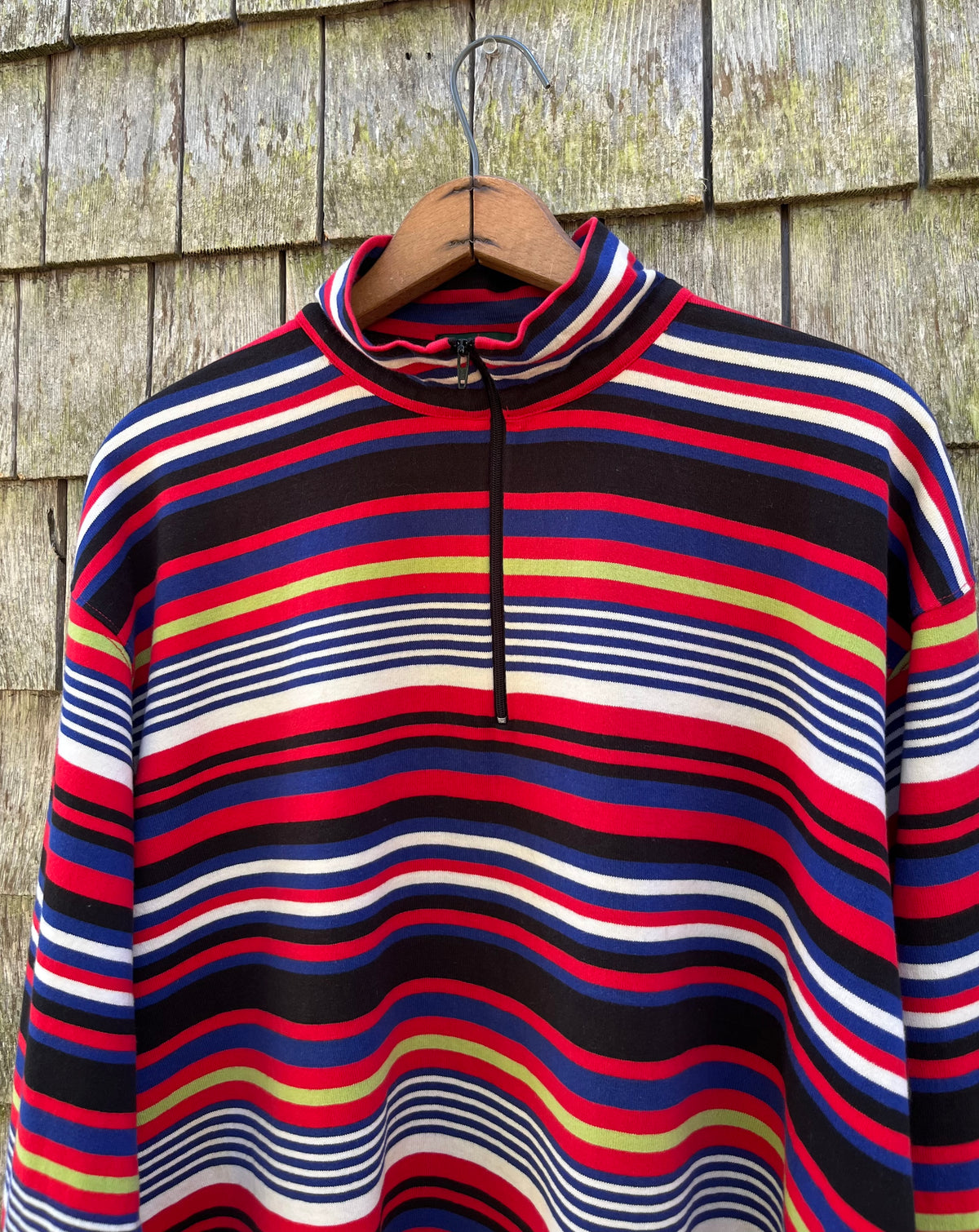 90s J.Crew Cotton Quarter Zip Pullover Shirt (XL)