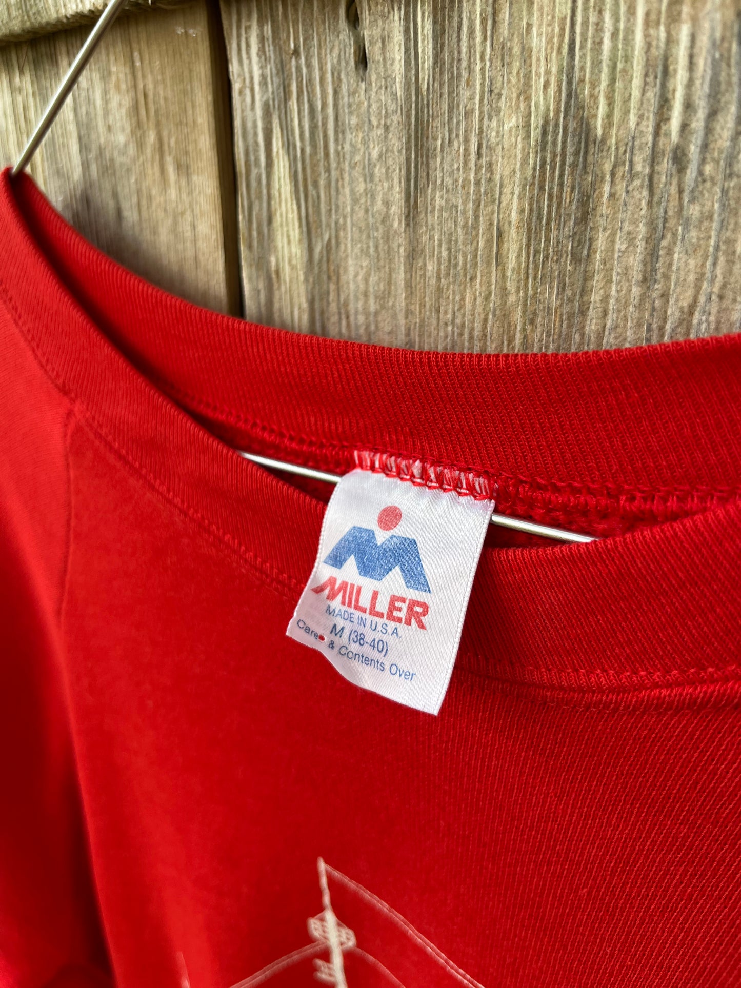 80s Ambrose Lightship South Street Seaport Museum NYC Raglan Sleeve Crewneck Sweatshirt (M)