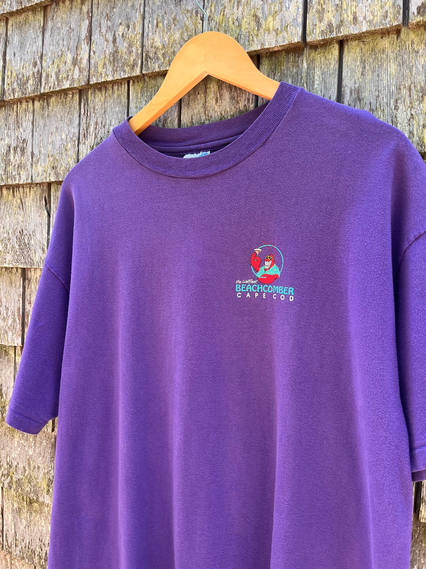 90s Wellfleet Beachcomber Lobster Logo T-Shirt (XL)