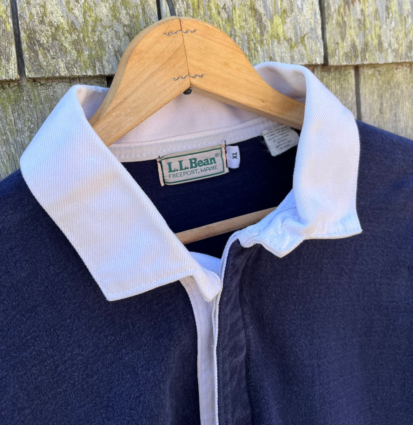 90s L.L Bean Cotton Rugby Shirt (L)