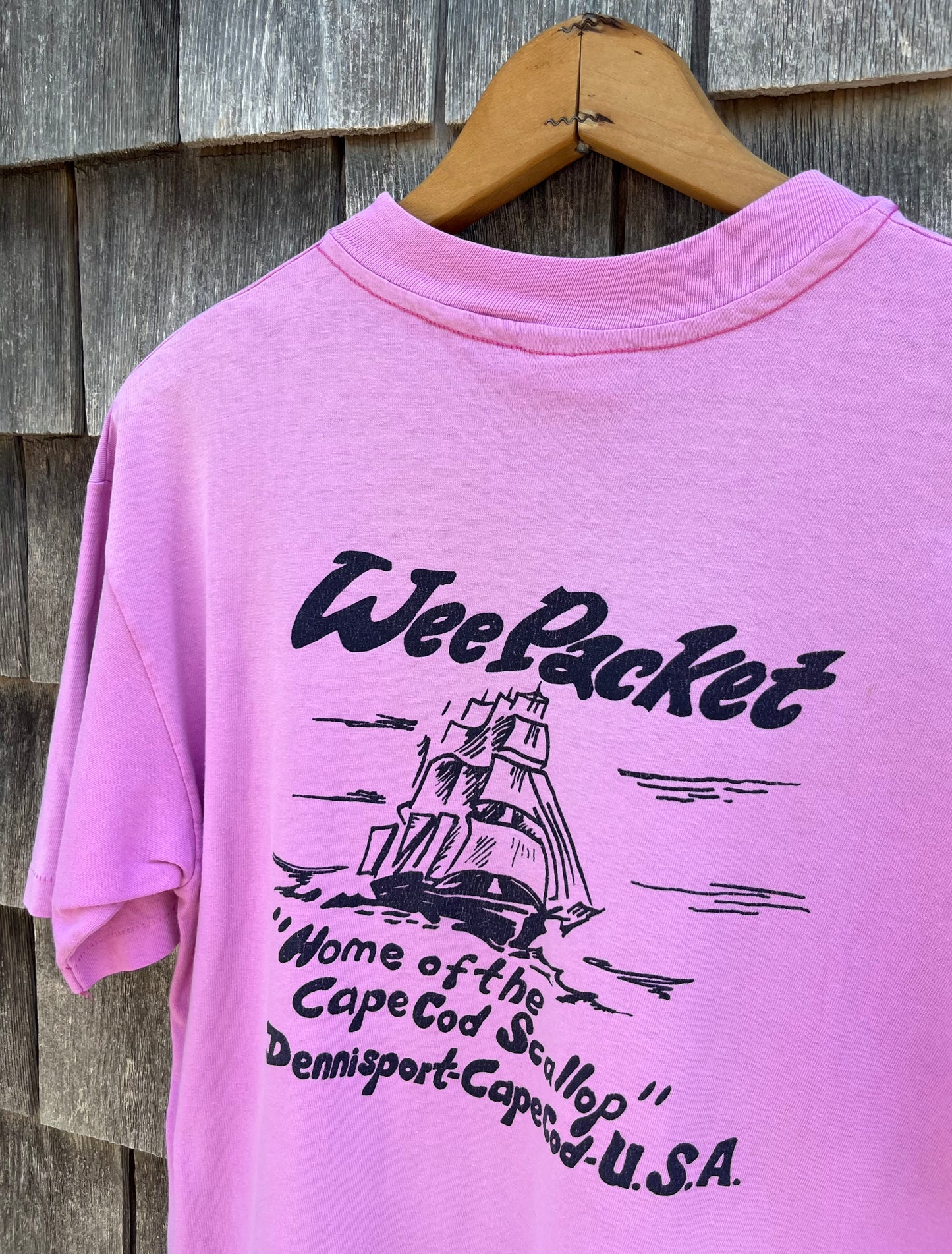 90s Wee Packet Restaurant 'Home of the Cape Cod Scallop' Dennisport T-Shirt (M)