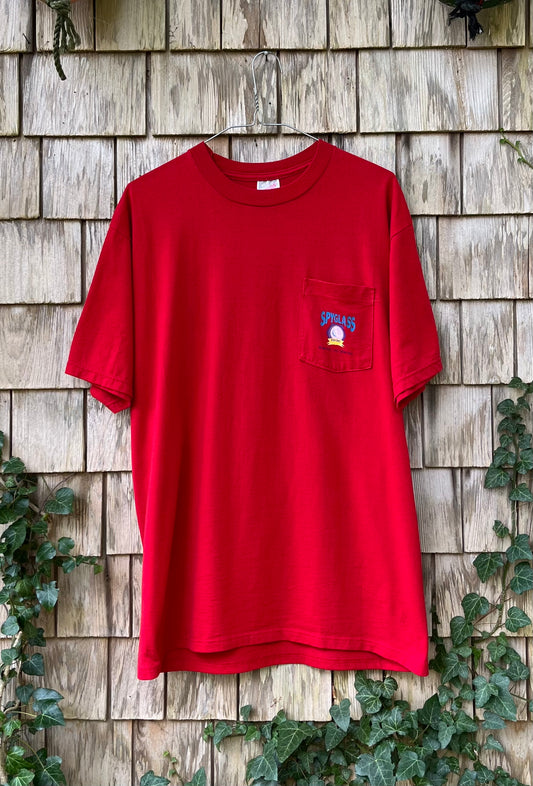 90s Spyglass Sailing Race California Pocket T-Shirt (L)
