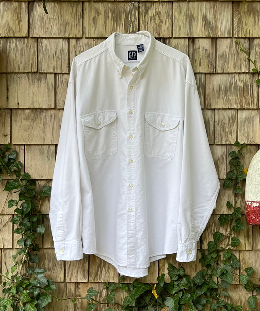 90s GAP Cotton Button Down Shirt (XL)