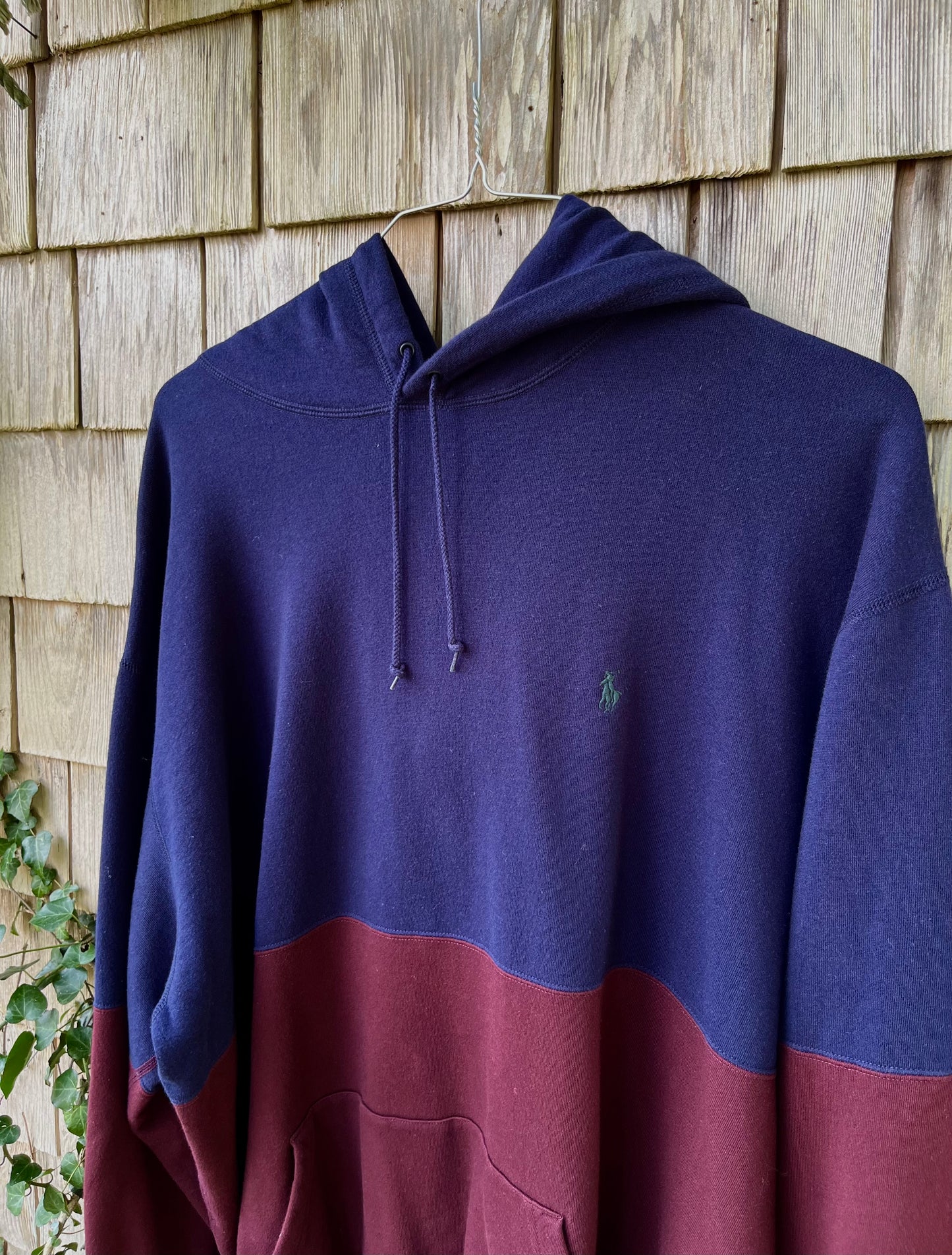 90s Polo Ralph Lauren Hooded Sweatshirt (XL/XXL)