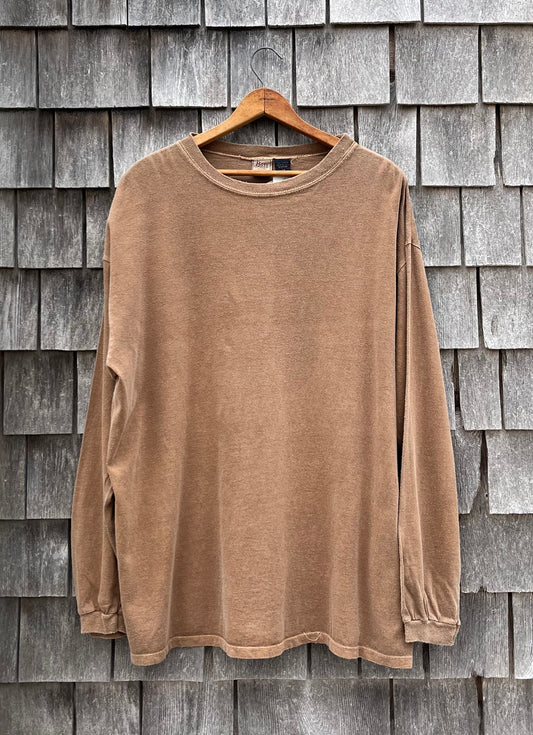 90s GH Bass Pigment Dyed Cotton Long Sleeve Shirt (XL)