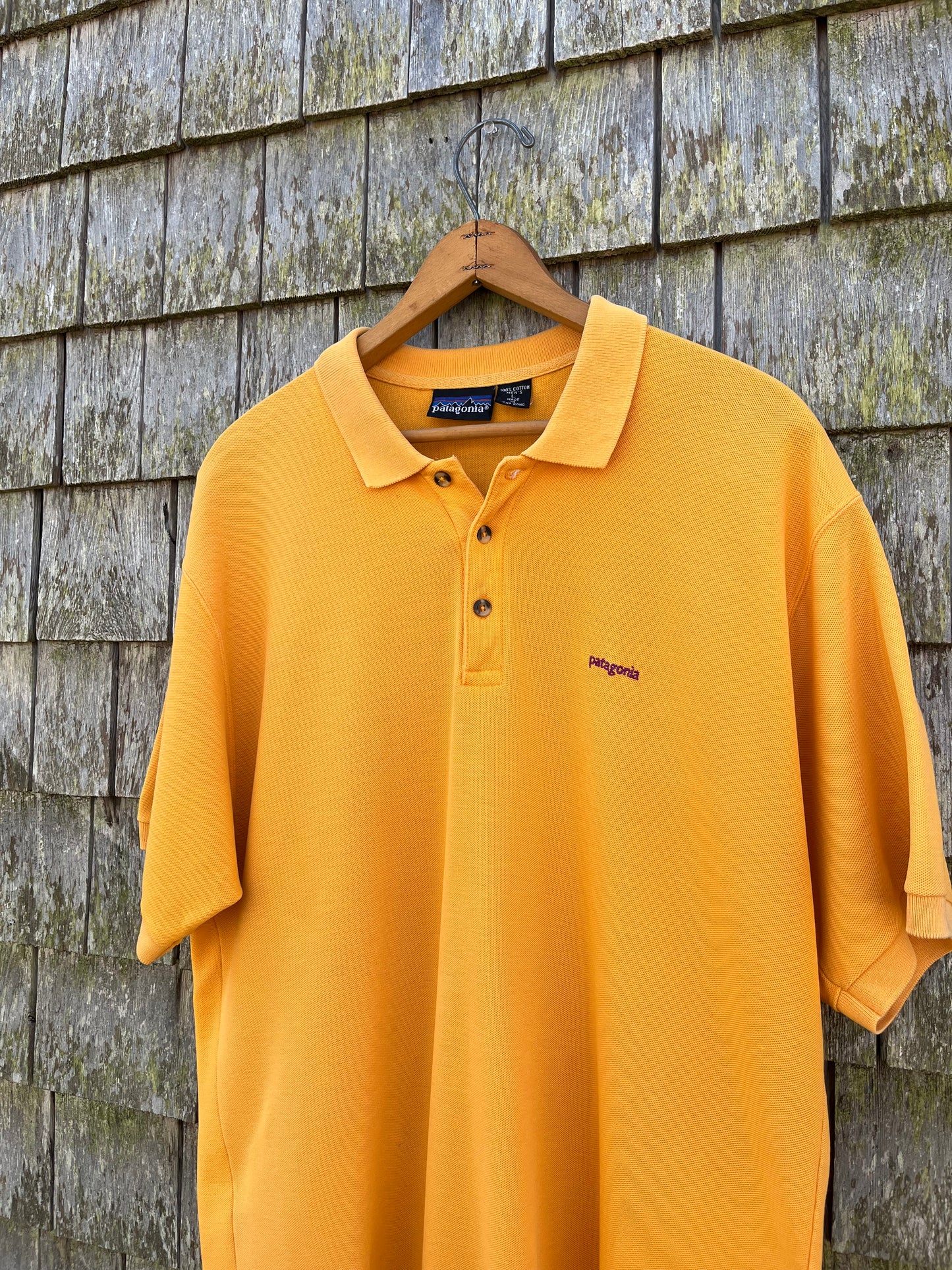 90s Patagonia Cotton Piqué Polo Shirt (XL)