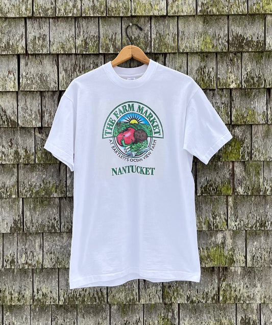 90s Bartlett Ocean View Farm Market Nantucket T-Shirt (M)
