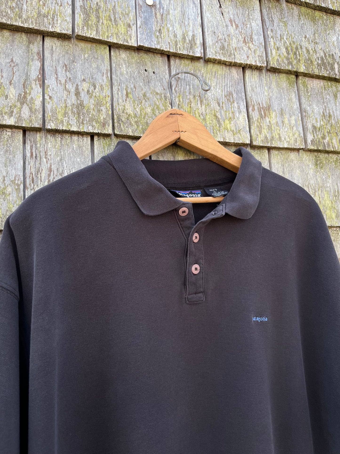 90s Patagonia Cotton Piqué Polo Shirt (XL)