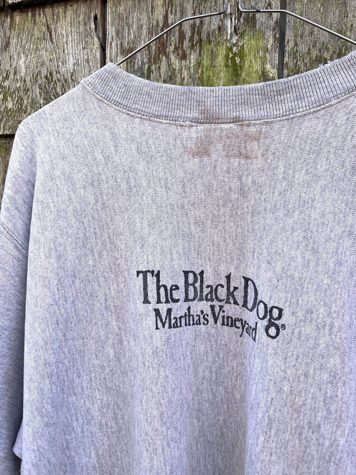 90s The Black Dog Martha's Vineyard Distressed Crewneck Sweatshirt (XL)