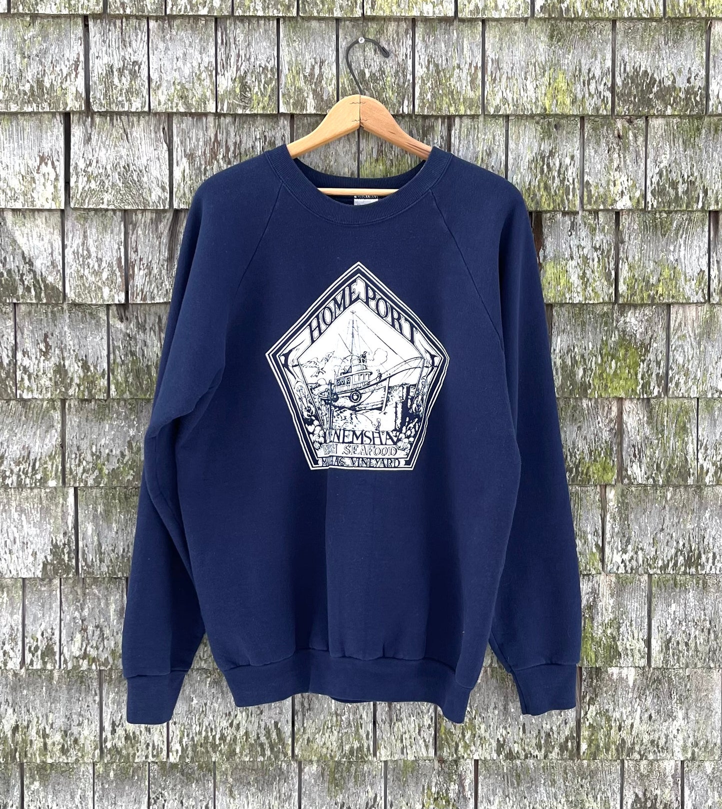 90s Homeport Menemsha Martha’s Vineyard Raglan Sleeve Crewneck Sweatshirt (XL)