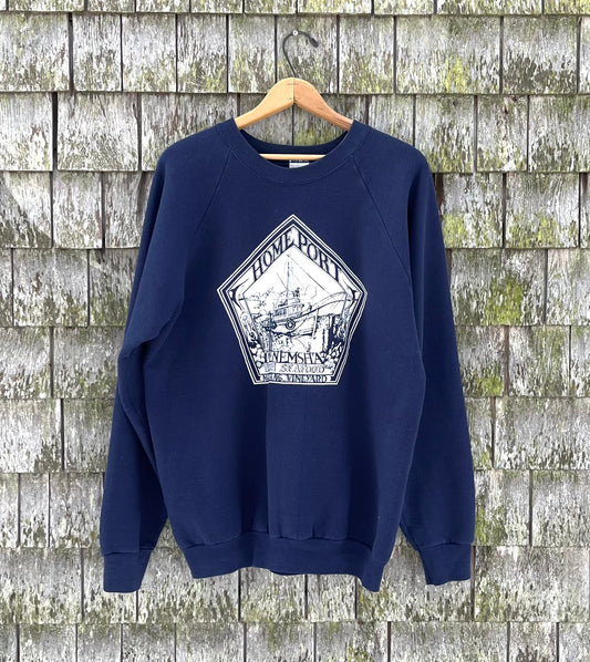 90s Homeport Menemsha Martha’s Vineyard Raglan Sleeve Crewneck Sweatshirt (XL)