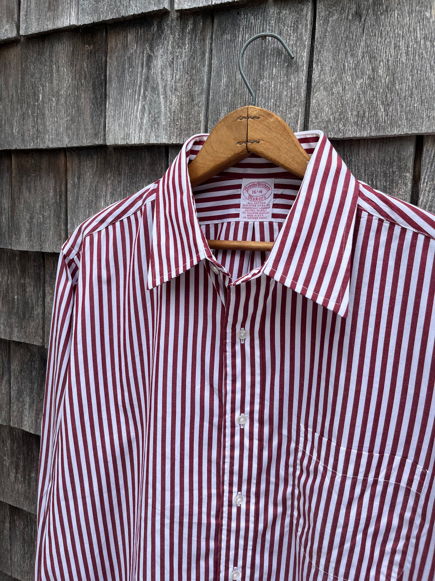 ~90s Brooks Brothers Makers Bengal Stripe Cotton Broadcloth Button Front Shirt (16-4)