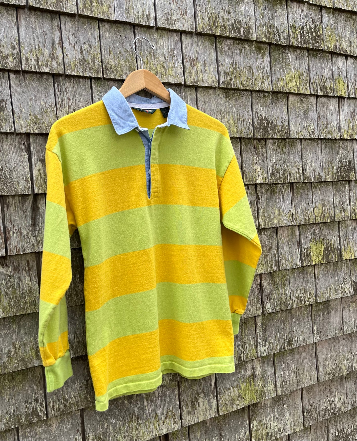 90s J.Crew Striped Cotton Rugby Shirt (S)