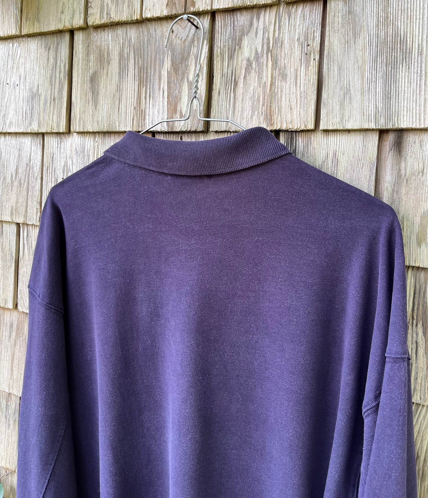 90s Banana Republic Long Sleeve Cotton Polo Shirt (L)