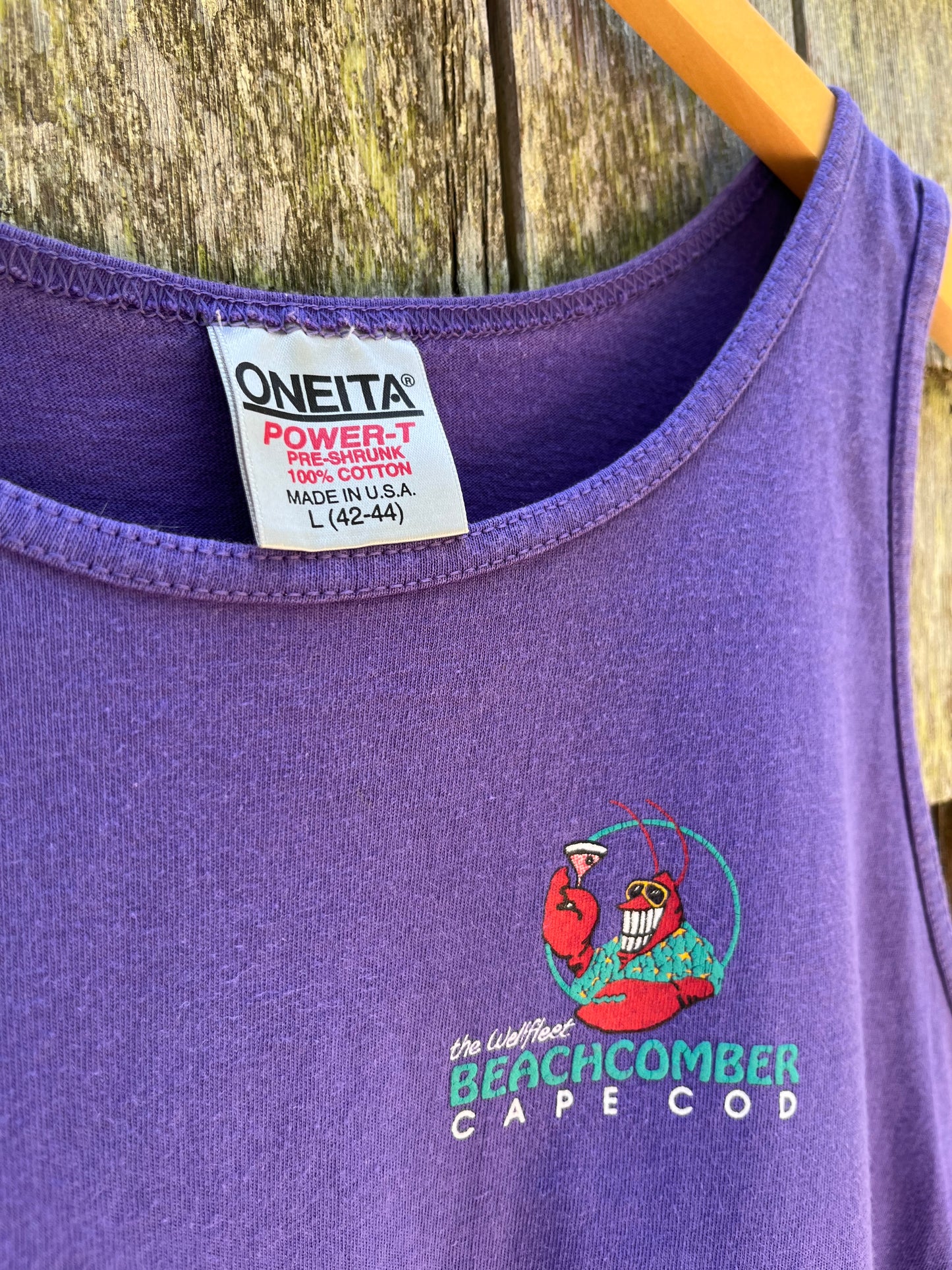90s Wellfleet Beachcomber Lobster Logo Tank Top (L)