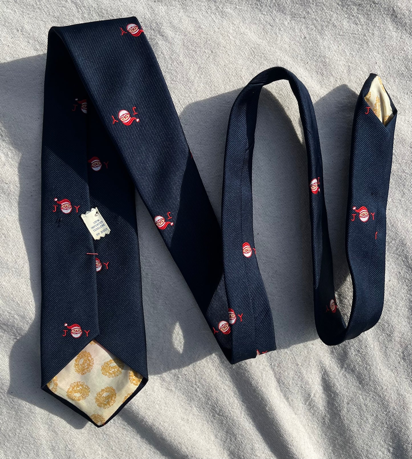 70s Chipp Santa Claus ‘Joy’ Emblematic Neck Tie