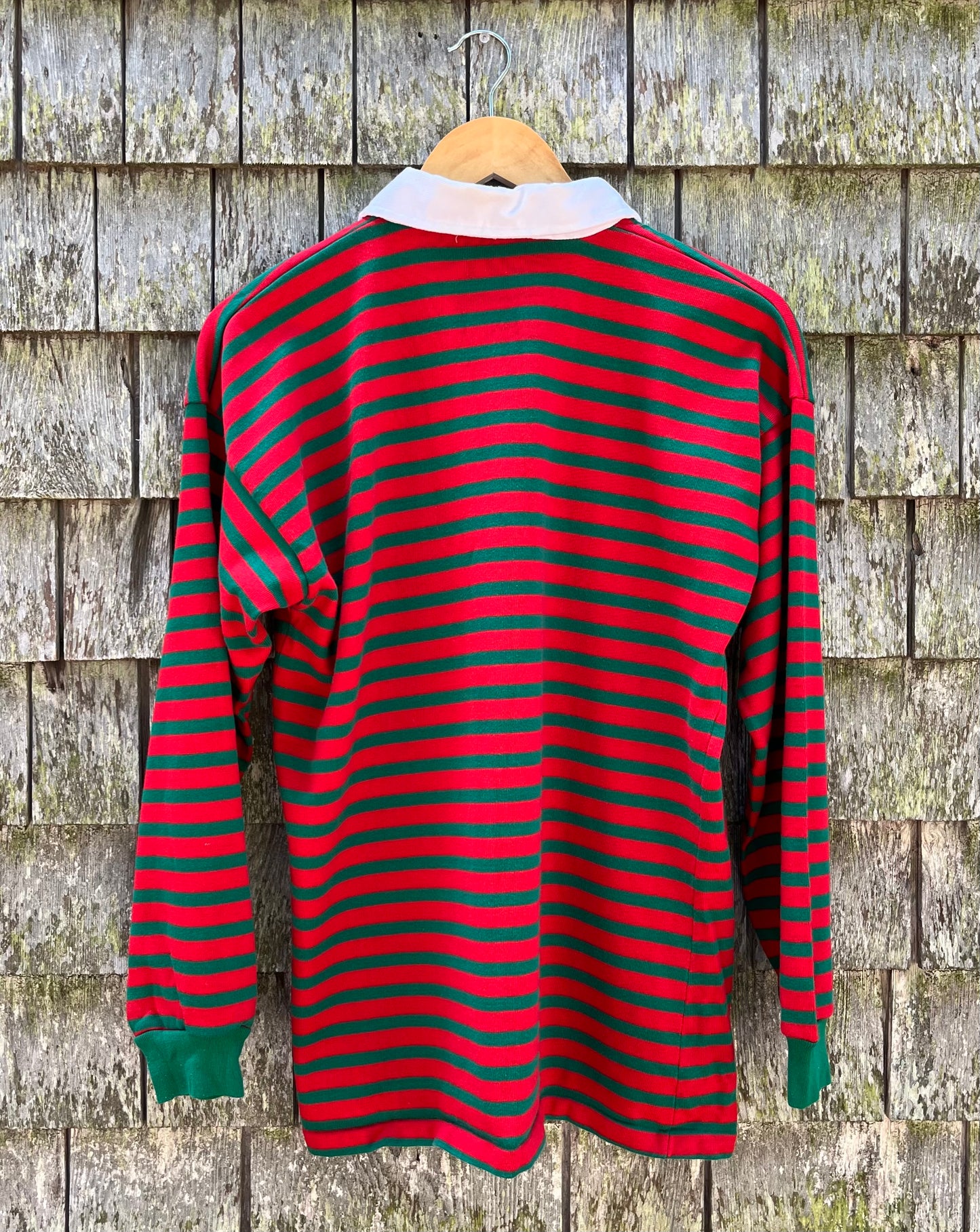 90s DiMitri Striped Cotton Rugby Shirt (L)