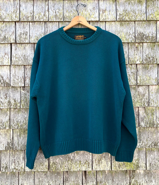 90s Eddie Bauer Crewneck Cotton Knit Sweater (XL)