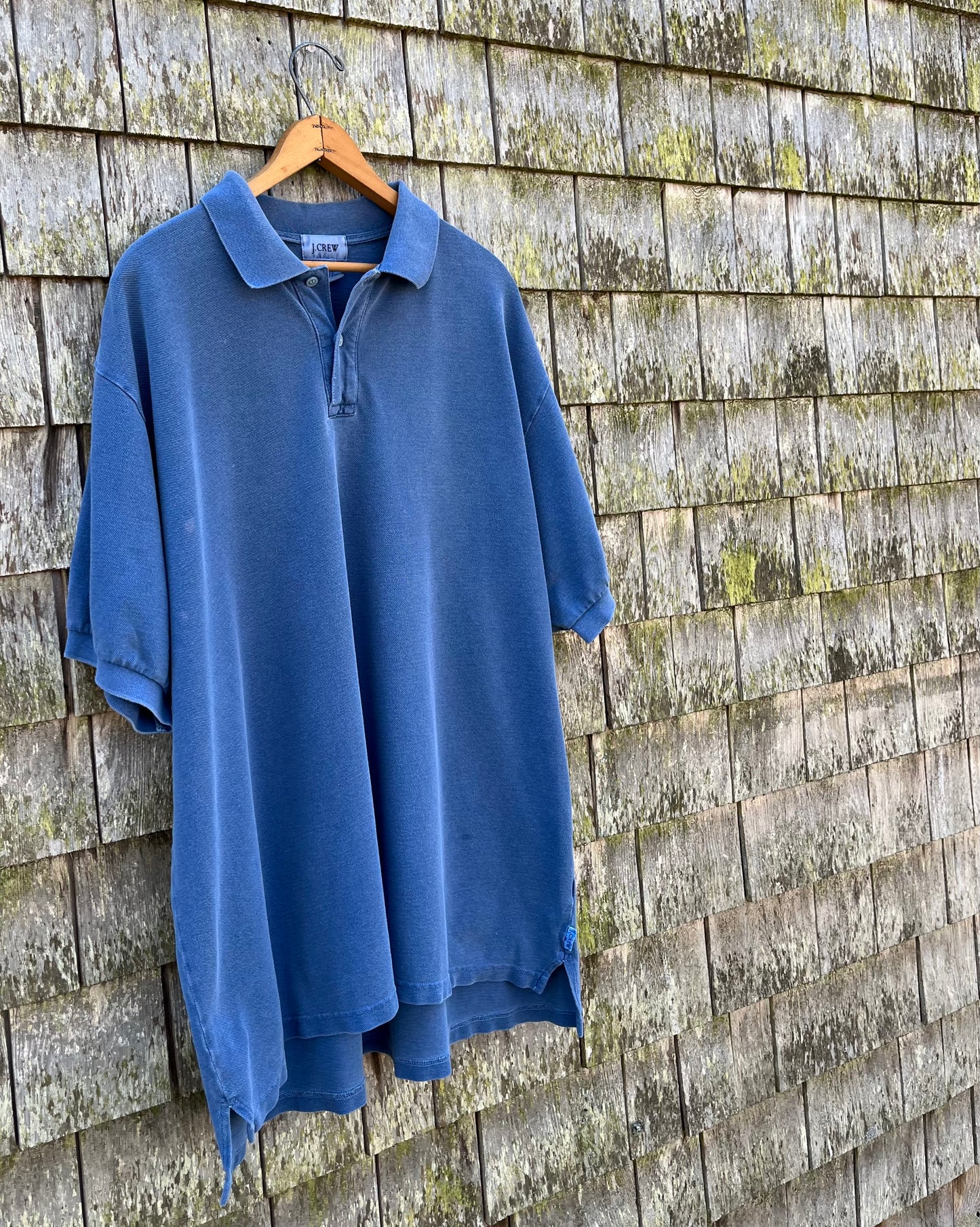 90s J.Crew Pique Cotton Pigment Dyed Polo Shirt (XXL)