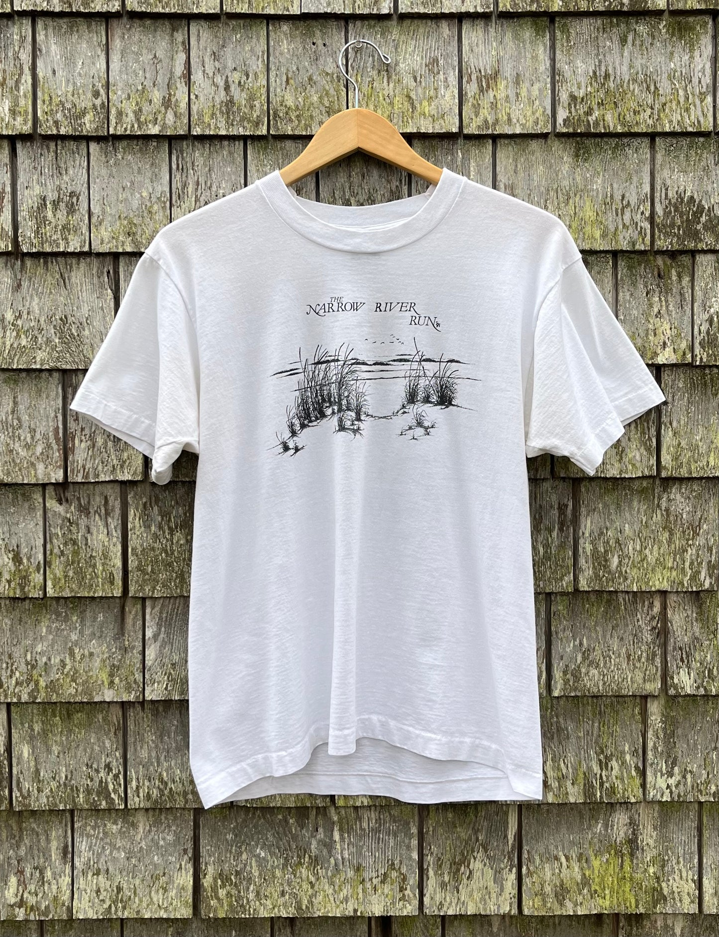 90s Narrow River Run Rhode Island T-Shirt (M)