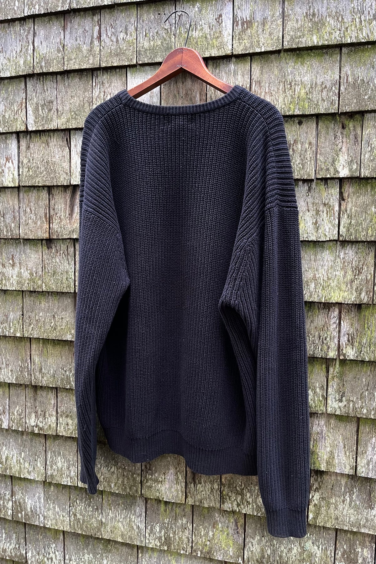 90s Lands’ End Shaker Stitch Cotton Knit Sweater (XL/XXL)