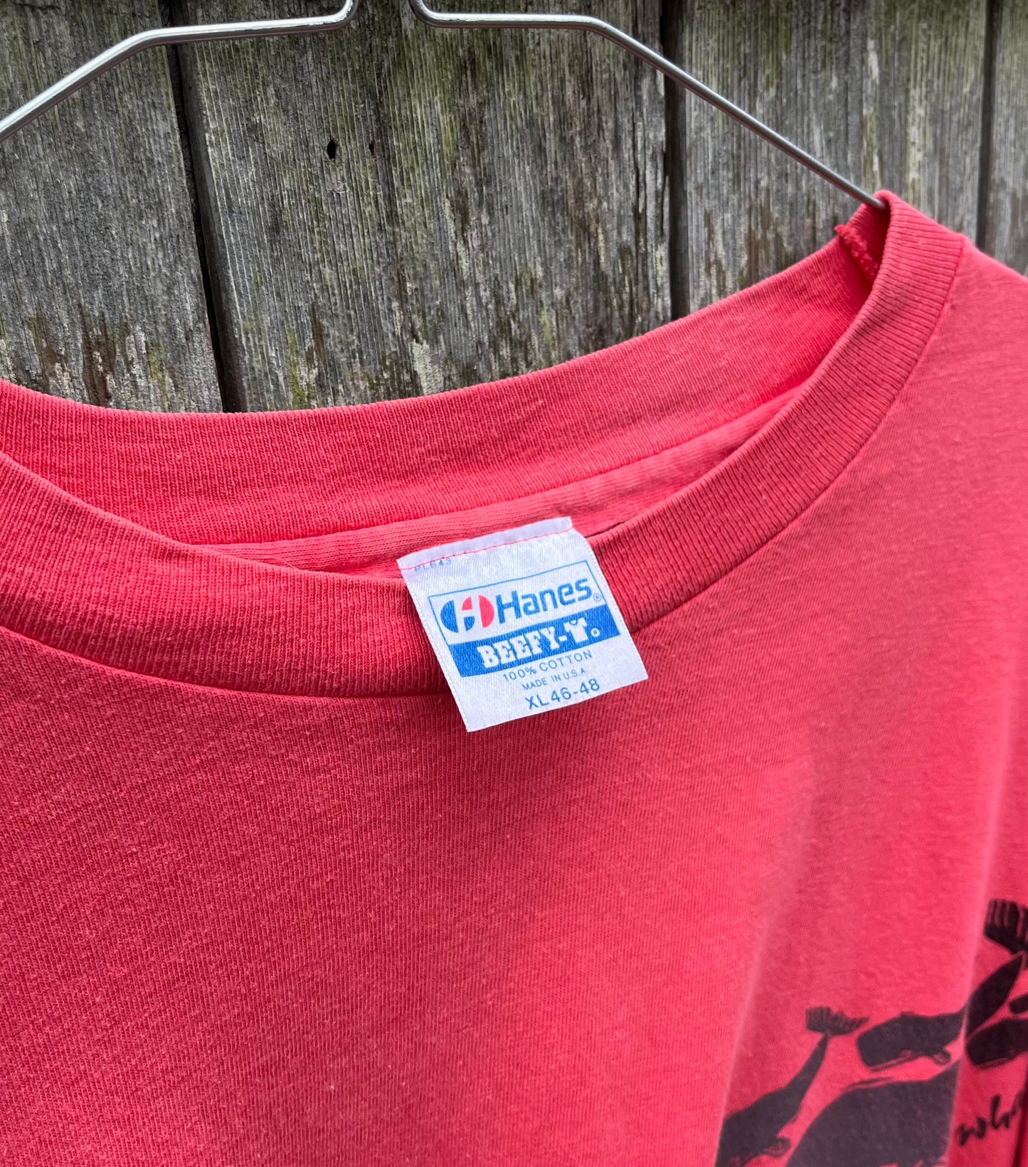 90s 'Peace for Whales' Michael Gannon Survival Lines T-Shirt (L)