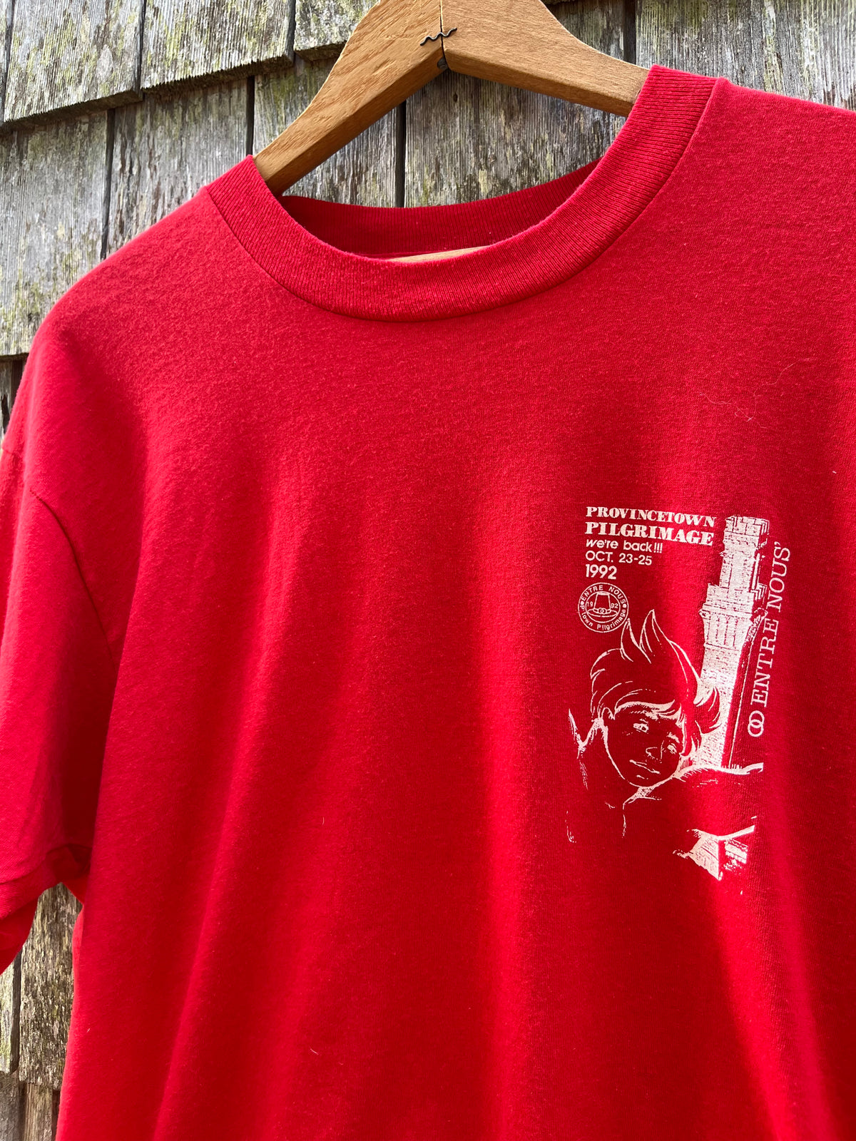 90s Entre Nous Motorcyle Club Provincetown Pilgrimage T-Shirt (M/L)