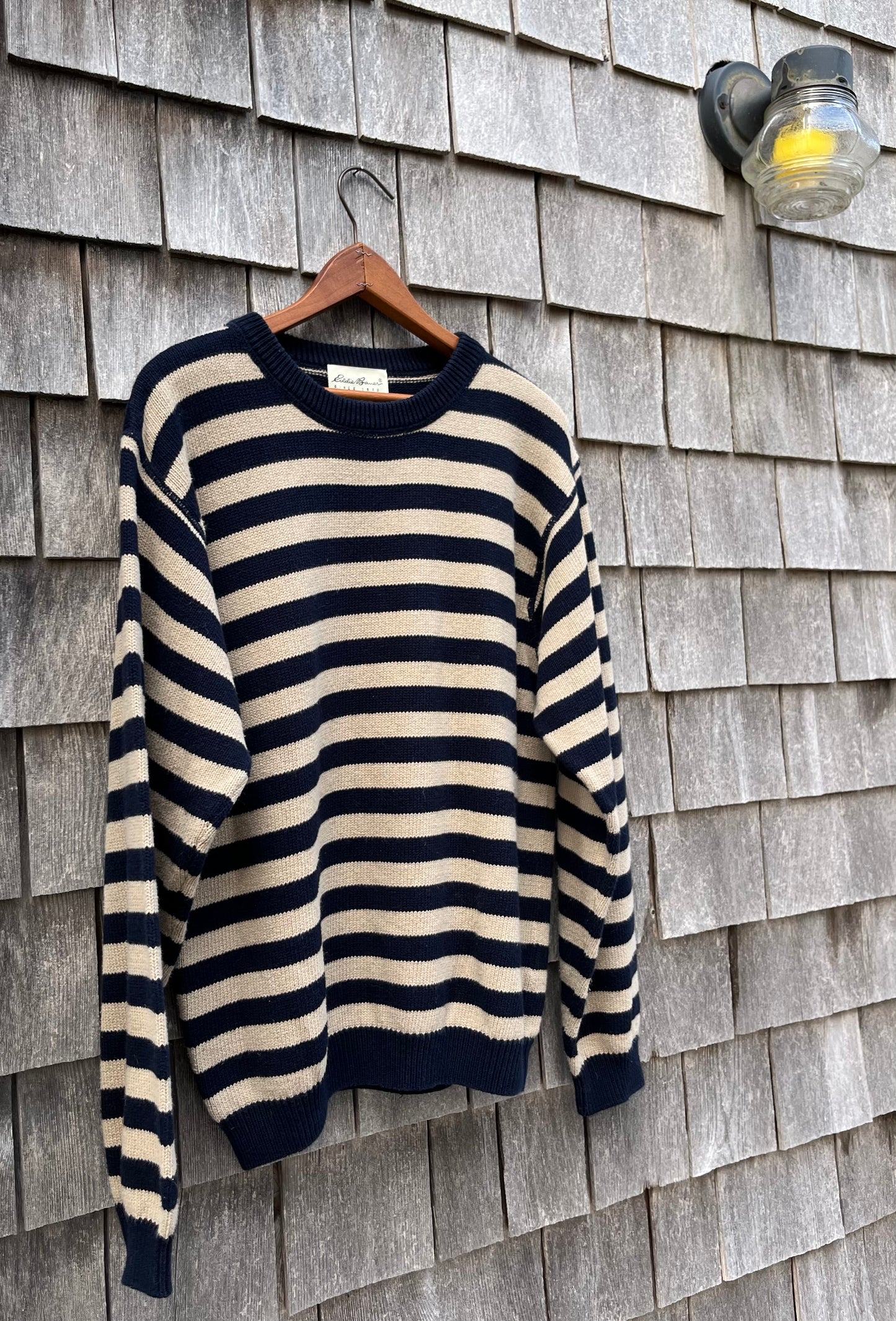 90s Eddie Bauer Cotton Border Striped Sweater (M/L)