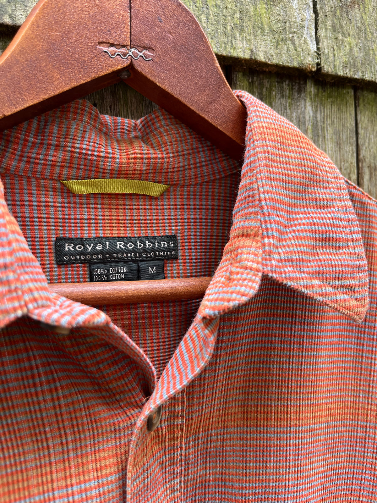 90s The Territory Ahead Ombré Print Corduroy Button Up Shirt (M/L)