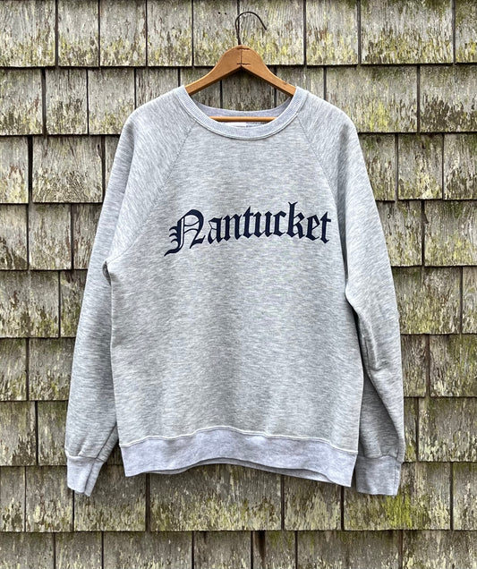 80s Nantucket Raglan Sleeve Crewneck Sweatshirt (L)