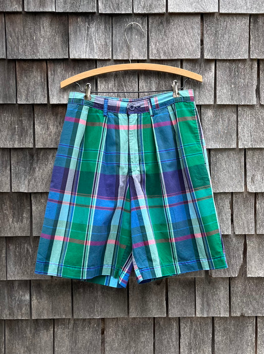 90s GAP Tartan Plaid Cotton Shorts 30/10"