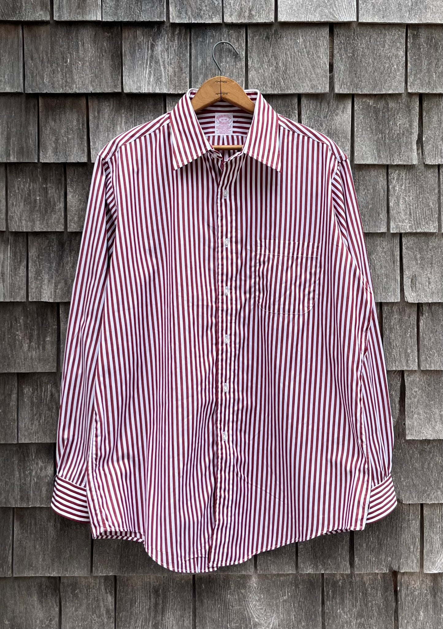 ~90s Brooks Brothers Makers Bengal Stripe Cotton Broadcloth Button Front Shirt (16-4)