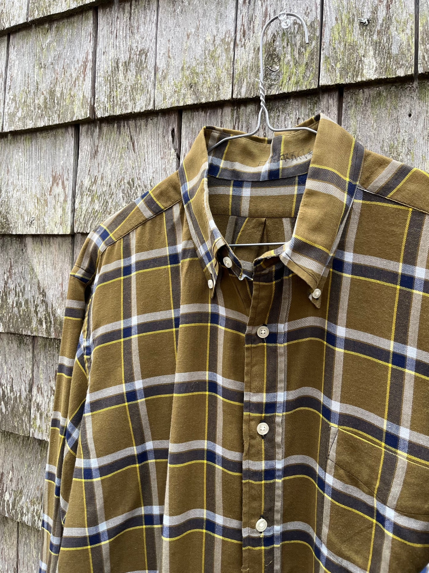 60s Sero Lightweight Brushed Cotton Button Down Shirt (L/XL)