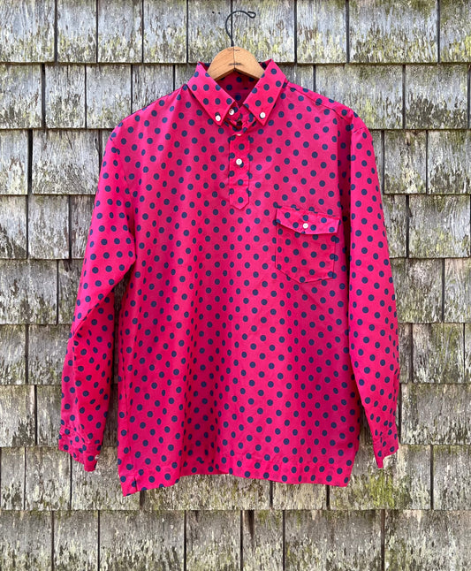 70s Saska Parrott Ski Company Nylon Popover Shirt (XL)