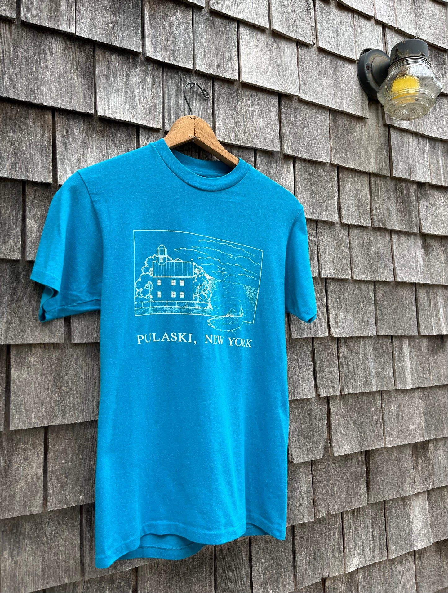 90s Pulaski New York Salmon Fishing T-Shirt (S/M)