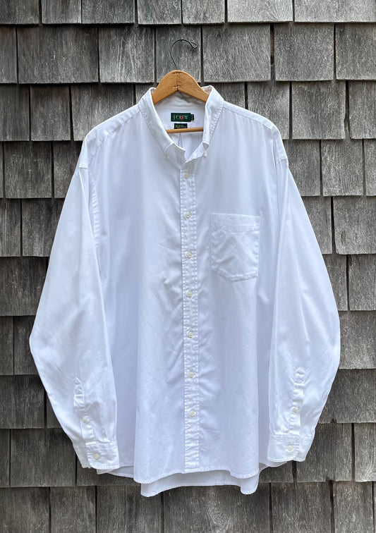 90s J. Crew Cotton Broadcloth Button Down Shirt (17.5-6)