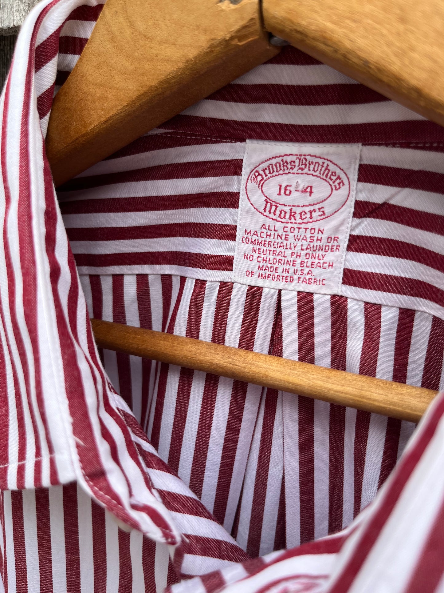 ~90s Brooks Brothers Makers Bengal Stripe Cotton Broadcloth Button Front Shirt (16-4)