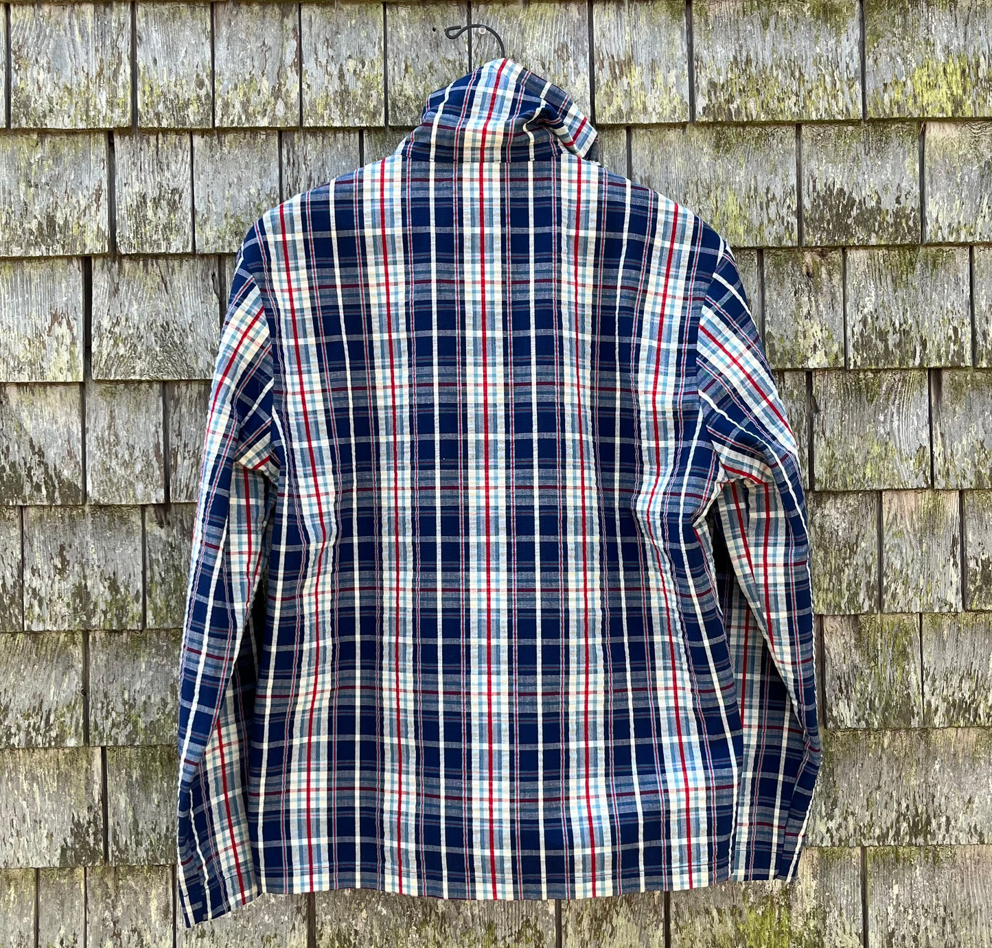 70s Catalina Cotton Seersucker Zip Front ‘Action Jacket’ (L/XL)