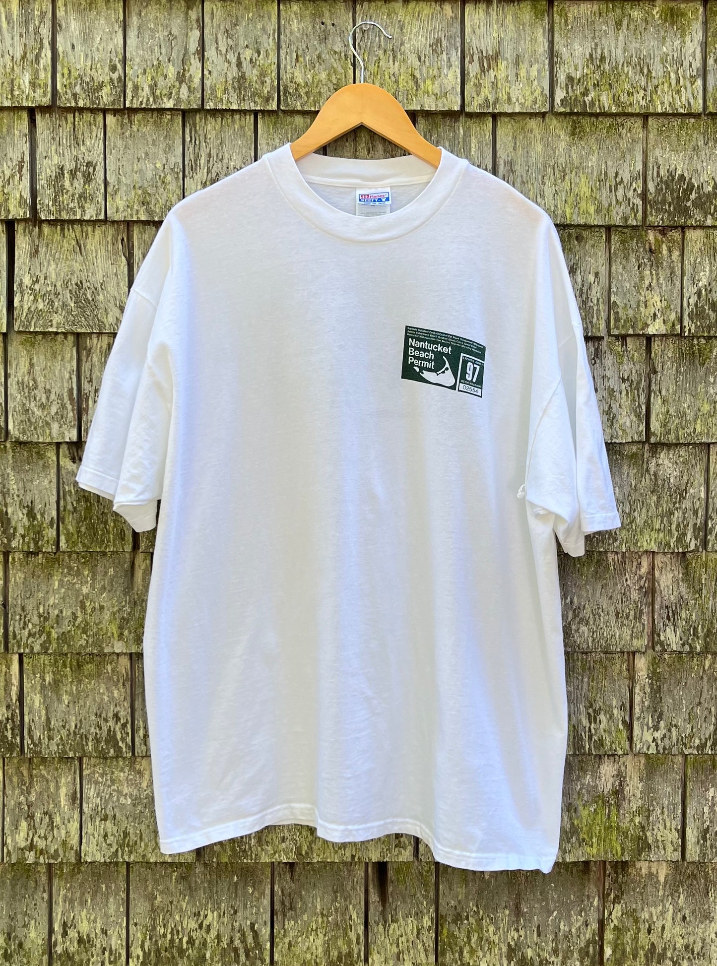 90s Nantucket Beach Permit T-Shirt (XL/XXL)