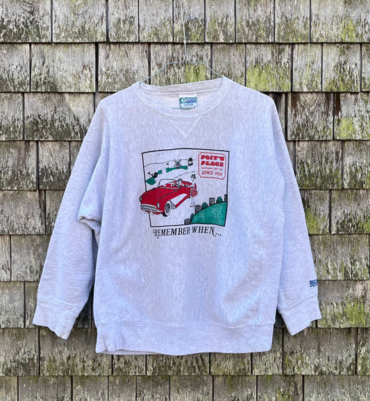 90s Poit’s Place Restaurant & Mini Golf Eastham Reverse Weave Crewneck Sweatshirt (L)