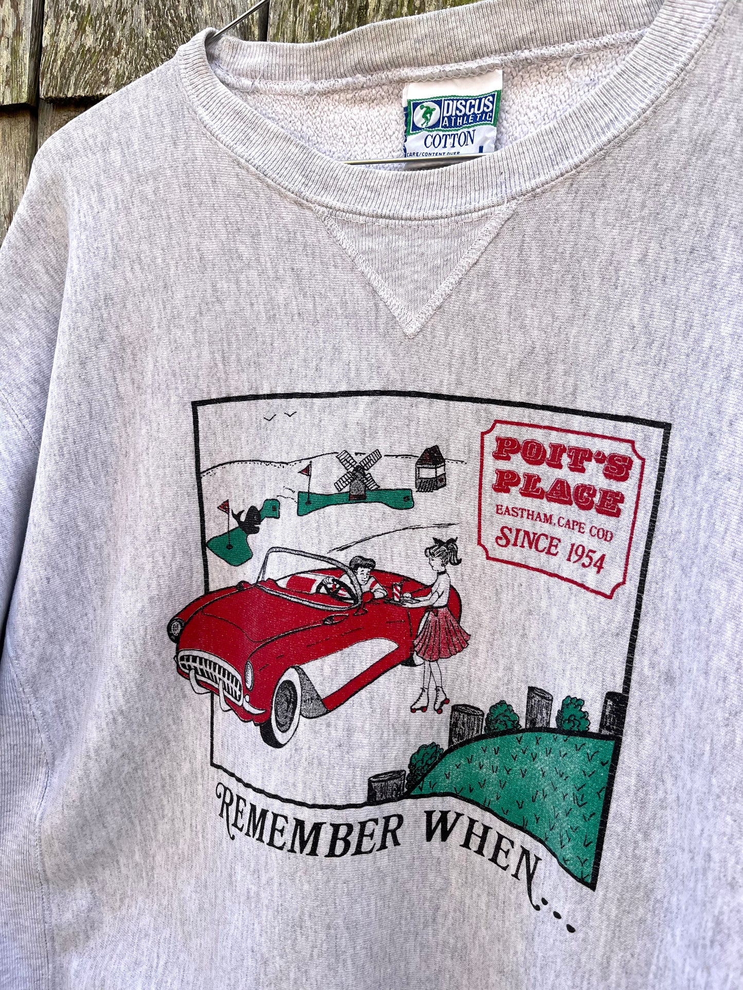 90s Poit’s Place Restaurant & Mini Golf Eastham Reverse Weave Crewneck Sweatshirt (L)