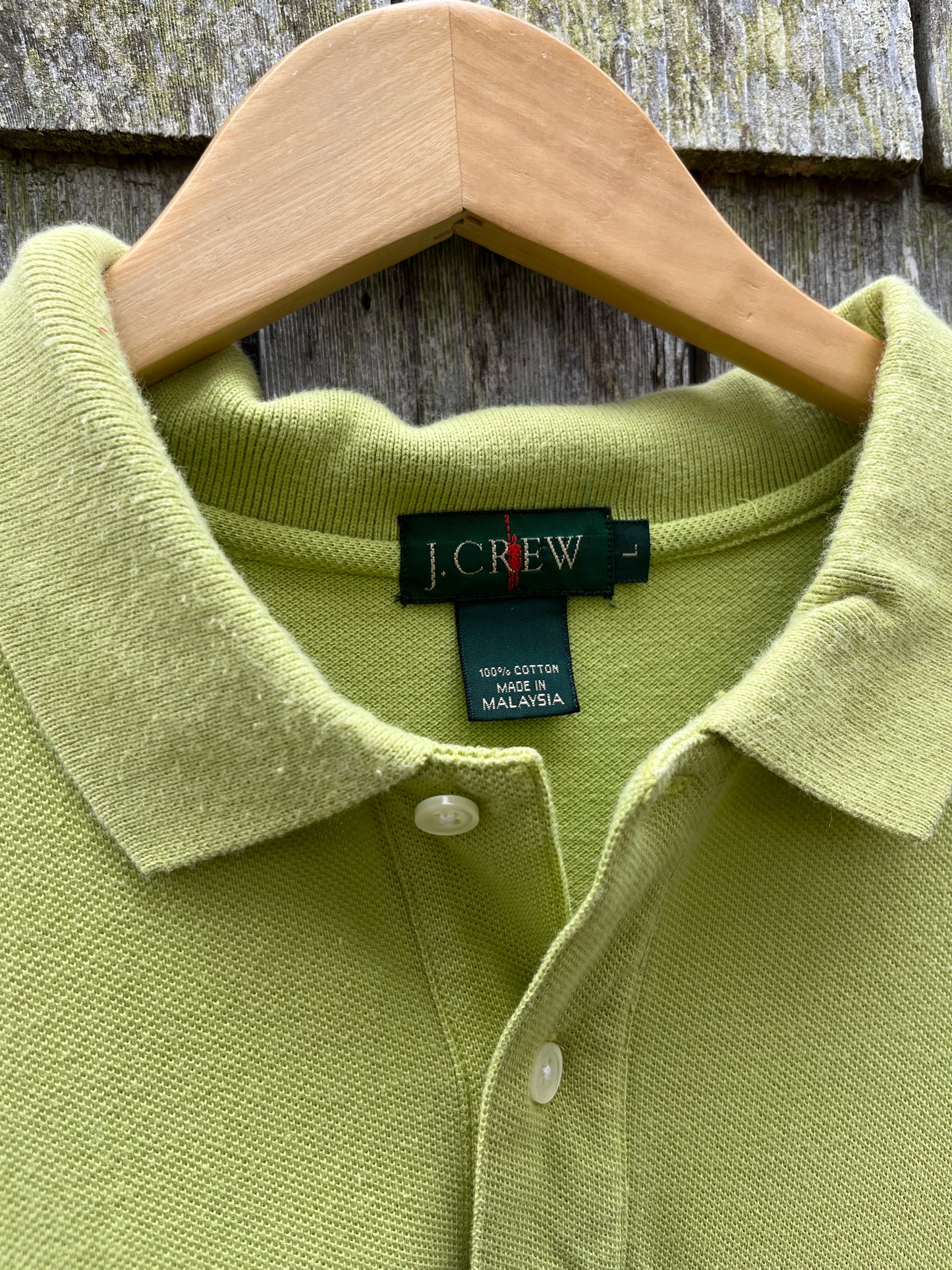 90s J.Crew Cotton Piqué Polo Shirt (L/XL)