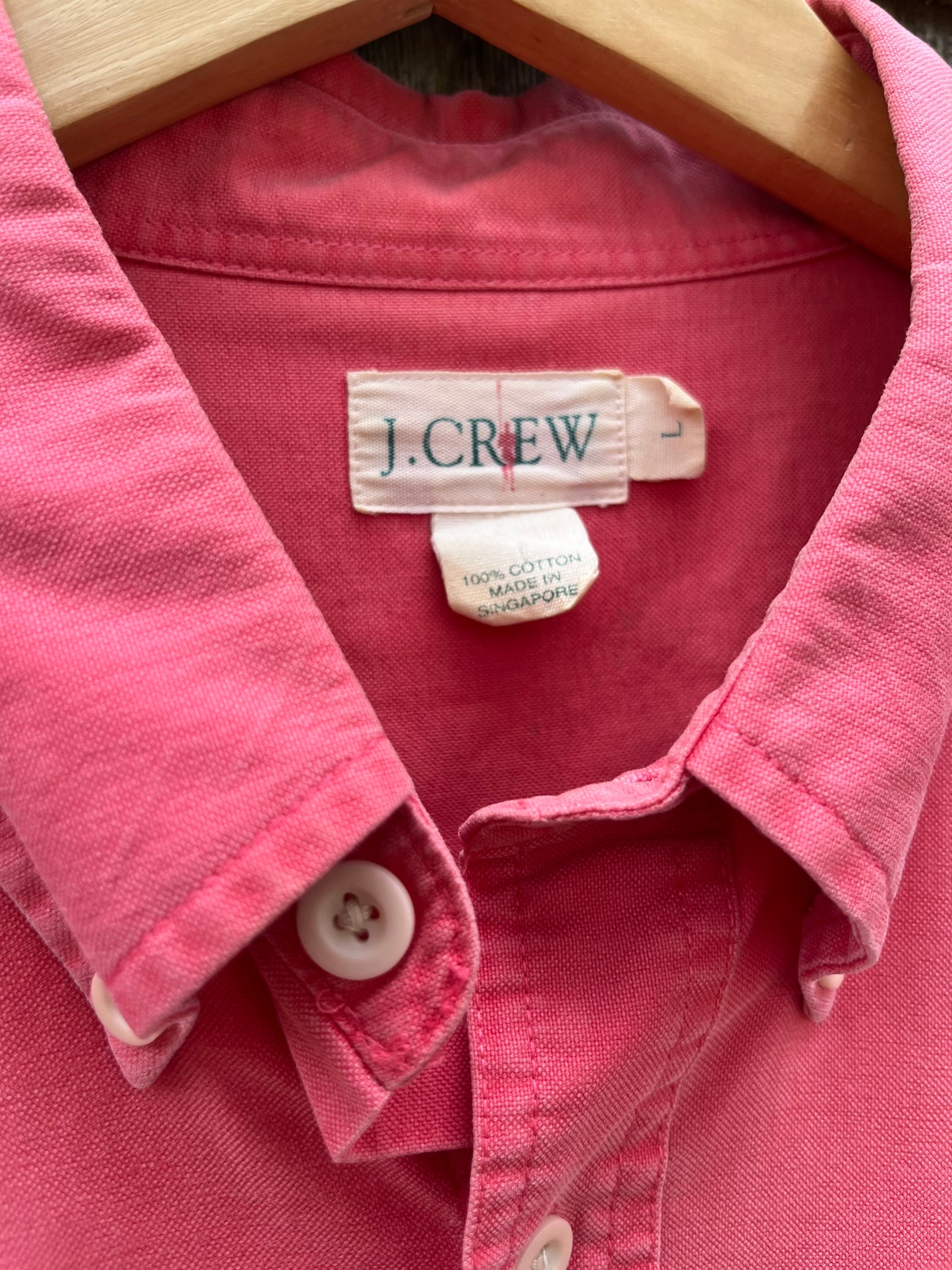 90s J.Crew Cotton Twill Button Down Shirt (XL)
