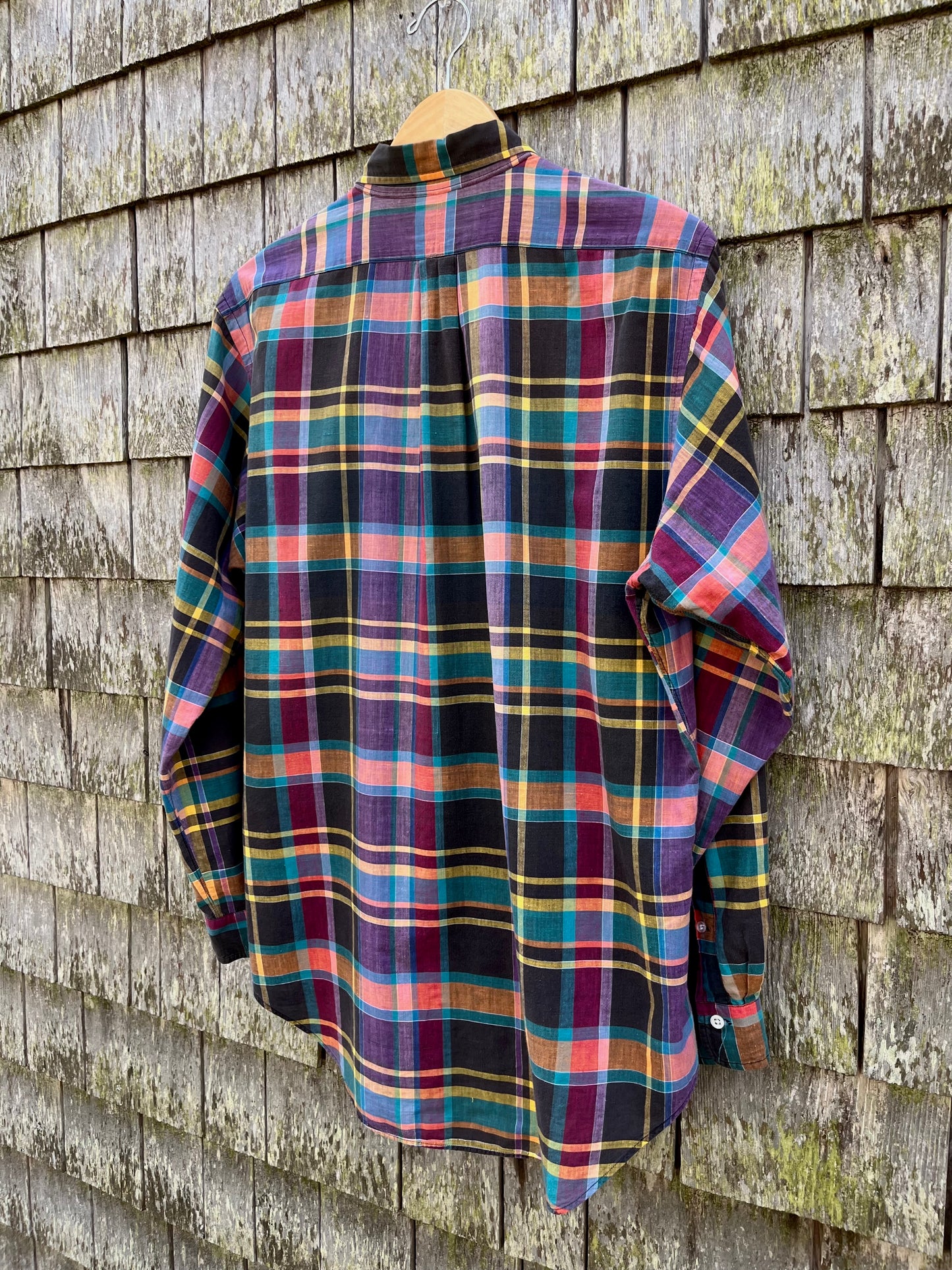 90s Polo Ralph Lauren Cotton Madras Button Down Shirt (L/XL)